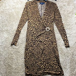 NWOT leopard print dress